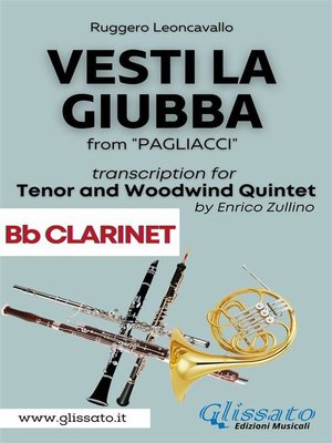 cover image of (Bb Clarinet part) Vesti la giubba--Tenor & Woodwind Quintet